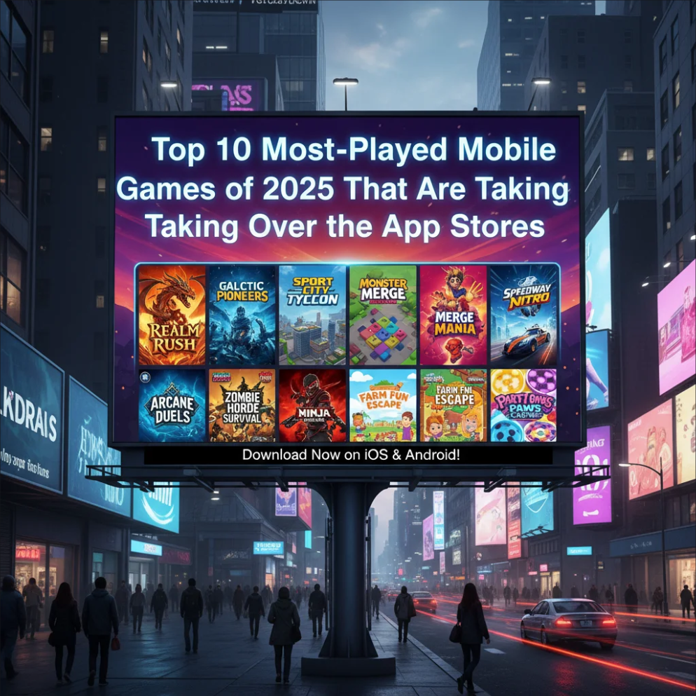 Top 10 Most-Played Mobile Games of 2025 That Are Taking Over the App Stores