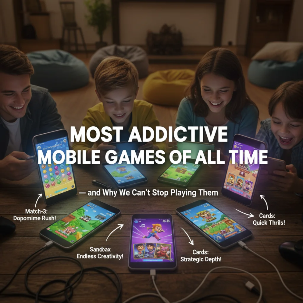 Most Addictive Mobile Games of All Time — and Why We Can’t Stop Playing Them