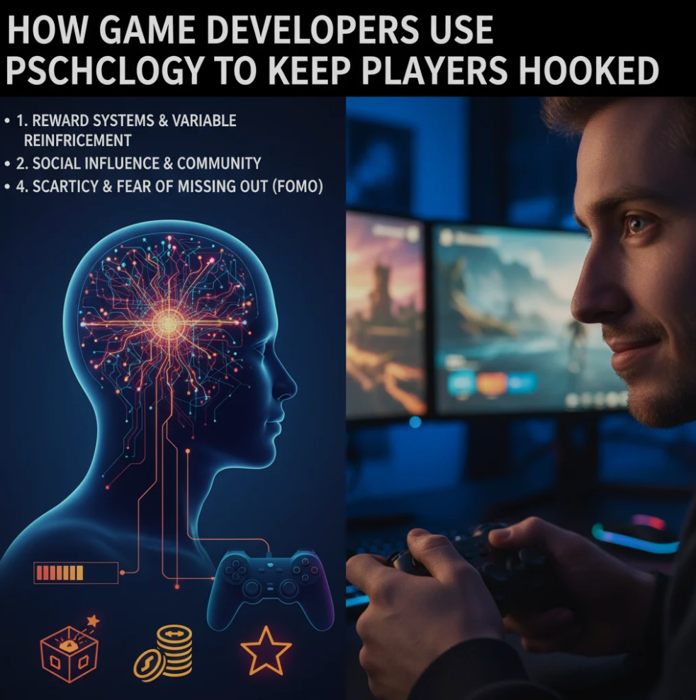 How Game Developers Use Psychology to Keep Players Hooked