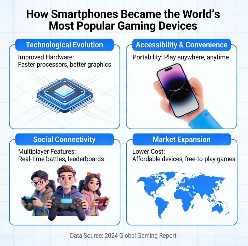 How Smartphones Became the World’s Most Popular Gaming Devices