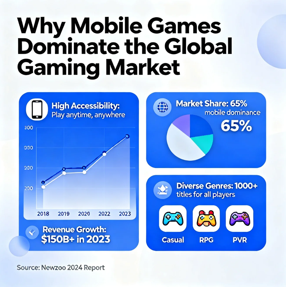 Why Mobile Games Dominate the Global Gaming Market