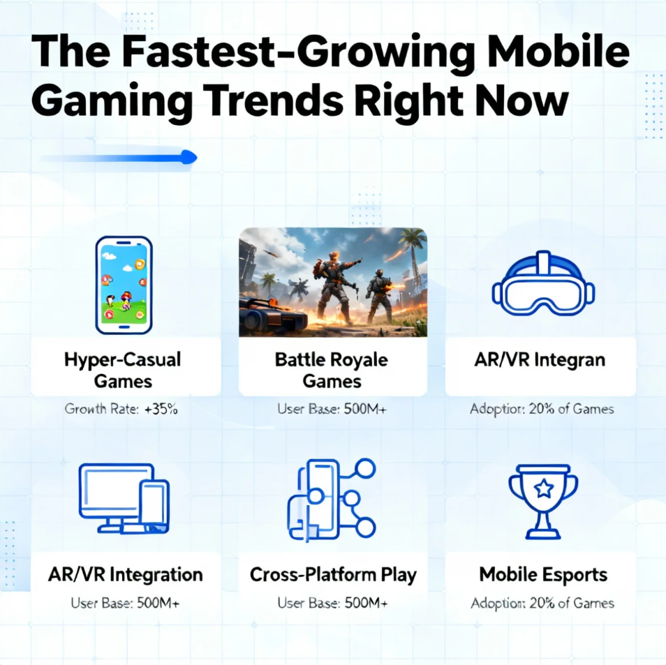 The Fastest-Growing Mobile Gaming Trends Right Now