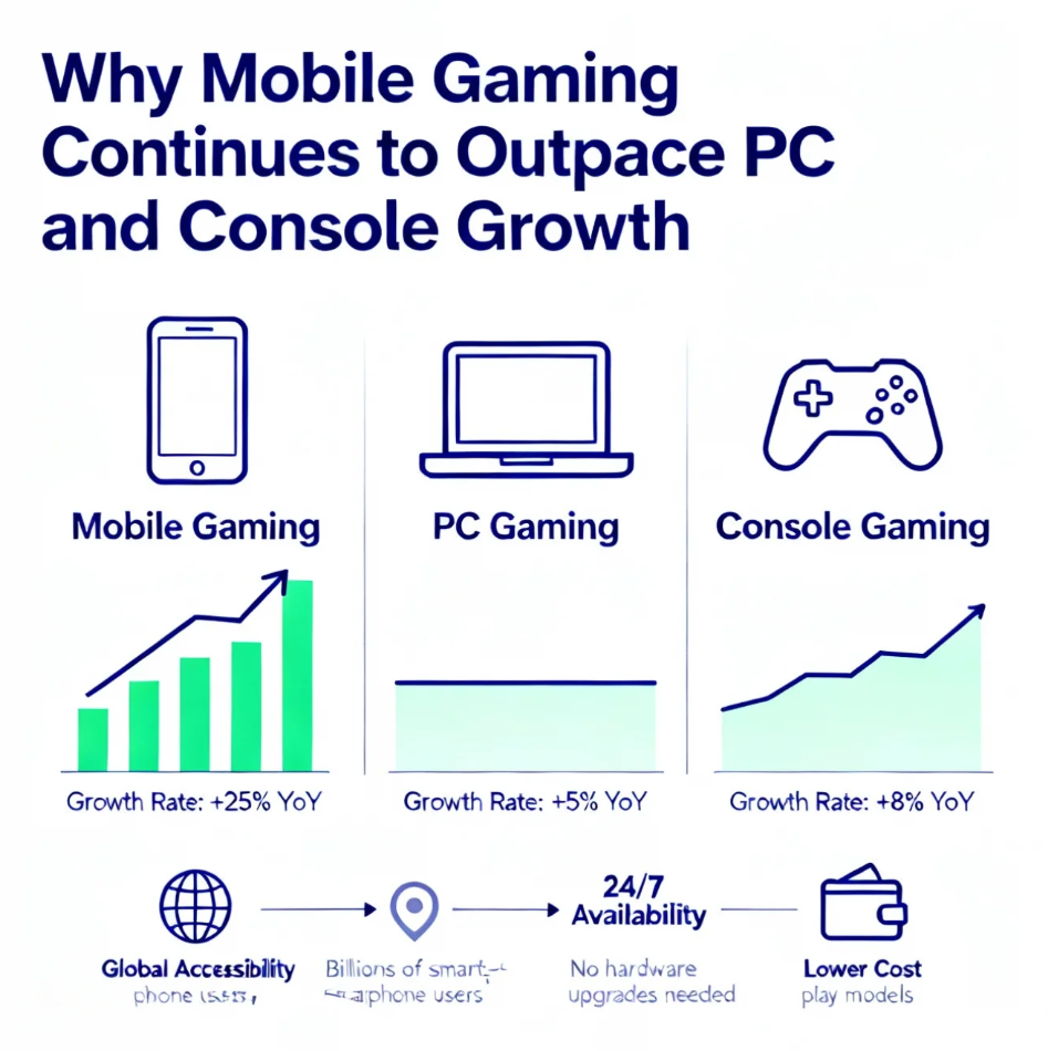Why Mobile Gaming Continues to Outpace PC and Console Growth